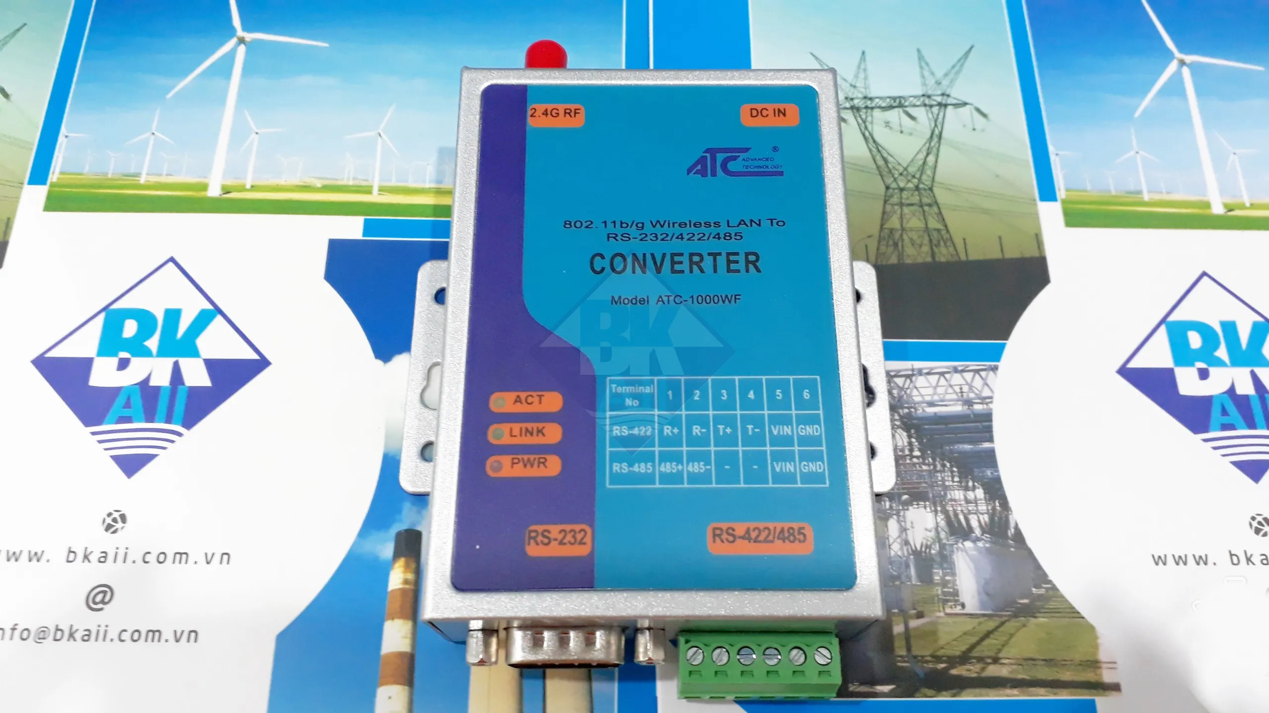 bộ chuyển đổi serial sang wifi ATC-1000WF kết nối modbus rtu rs485