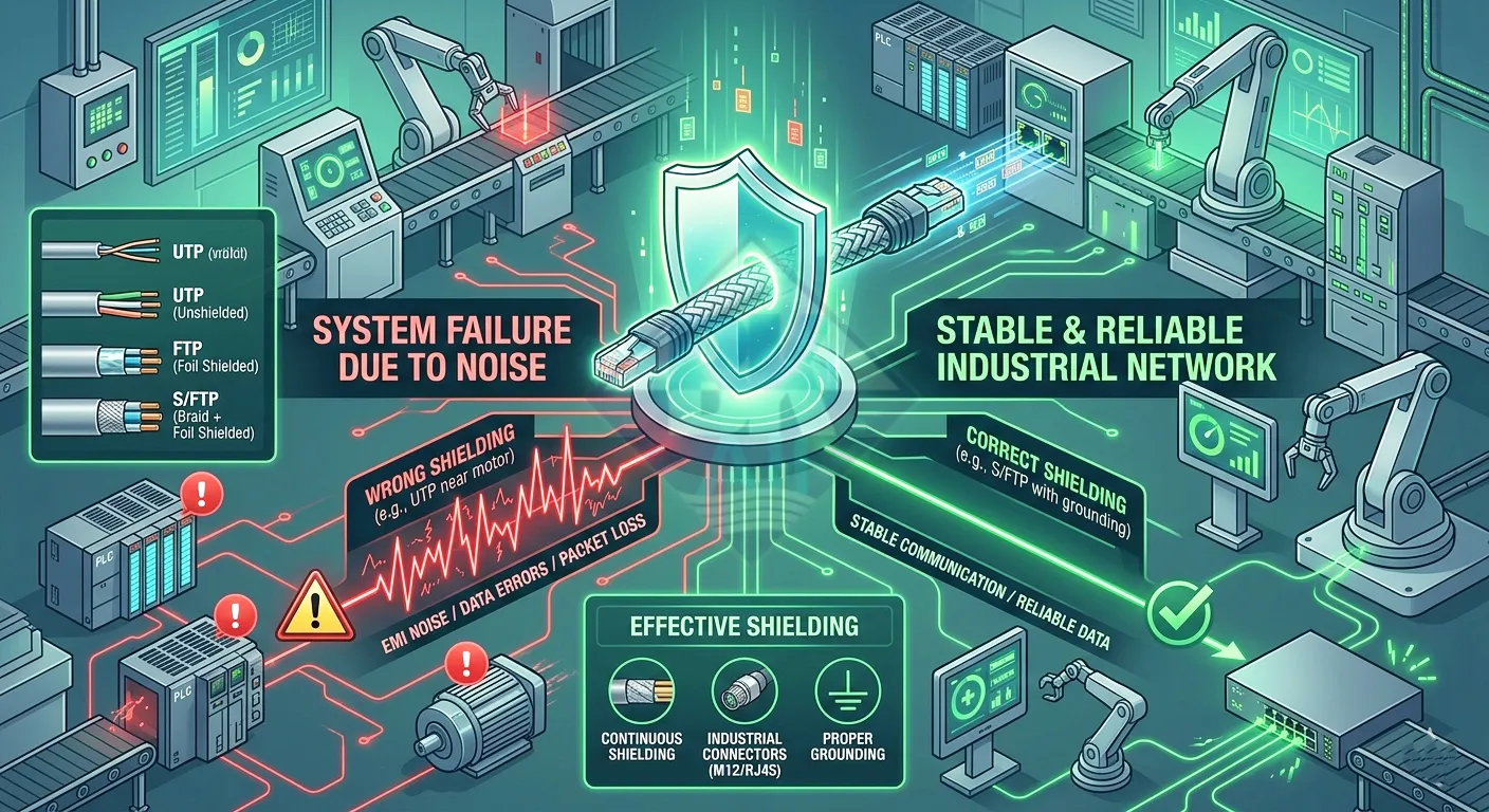 chon shielding cap ethernet cong nghiep trien khai thuc te