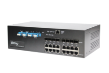 DGS-9168GP-SS-AIO_S_US:  Switch công nghiệp Gigabit 24 cổng được quản lý với 16x 10/100/1000Base-T(X) và 8x 100/1000Base-X