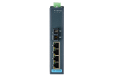 EKI-2525M-BE: 4-port Ethernet Switch w/ 1-port 100FX Multi-mode