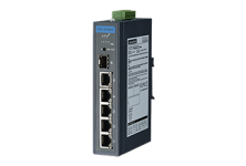 EKI-2706G-1GFP:  4GE PoE+1G+1G SFP, Unmanaged Ethernet Switch, IEEE802.3af/at, 48V~53VDC