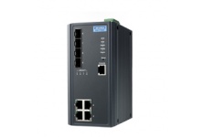 EKI-7708E-4FI: Switch công nghiệp hỗ trợ 4 cổng Fast Ethernet RJ45 + 4 cổng Gigabit SFP, -40~75℃ 