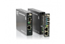 FRM220-100AS-1:   OAM/IP Managed 10/100Base-TX to 100Base-FX Media Converter