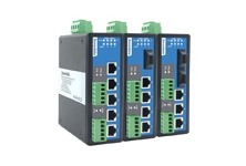 IES615-2D(RS-232): Switch công nghiệp hỗ trợ 5 cổng Ethernet tốc độ  10/100Base-T(X) và 2 cổng RS232