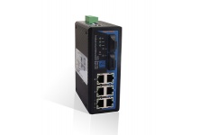  IES608-2F(S): Switch công nghiệp 6 cổng Ethernet + 2 cổng Quang Single-mode + Quản Lý
