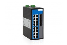 IES7120G-4GS:  Switch công nghiệp hỗ trợ 16 cổng Ethernet tốc độ 10/100/1000Base-T(X)(RJ45) và 4 cổng SFP tốc độ 1000 Base-SFP
