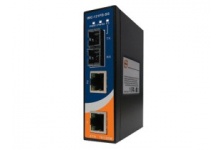 IMC-121FB-SS-SC:   Industrial mini type Ethernet to fiber media converter