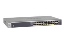 M4100-24G-POE+: 24 cổng Gigabit PoE+ 802.3at, Layer 2+ software package