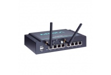 UC-8410A :  Arm-based wireless-enabled wall-mount industrial computer with 8 serial ports, 3 LAN ports, and 4 DI/DO