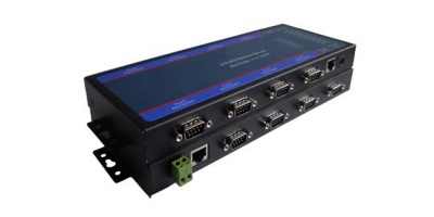 MWIS08: 8-Port RS-232/485 to Ethernet Industrial Serial Server