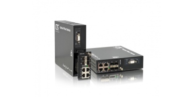 FRM220-MSW404S: 4x GbE, RJ45 + 4x Dual Rate SFP L2+ Carrier Ethernet Switch (NID) with SyncE