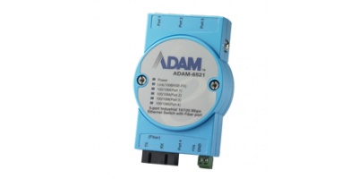 ADAM-6521: 4FE+1FE SC Multi-mode Unmanaged Ethernet Switch, Flexible mounting