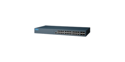 EKI-2428G-4FA: 24GE+4G SFP Unmanaged Ethernet Switch, 19" Rackmount, 100~240VAC, 0~55℃