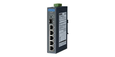 EKI-2706G-1GFPI:  4GE PoE+1G+1G SFP, Unmanaged Ethernet Switch, IEEE802.3af/at, 48V~53VDC, -40~75℃