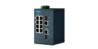 EKI-5629C-MB: Switch công nghiệp 8 cổng Fast Ethernet + 2 cổng Gigabit/SFP, Modbus/TCP