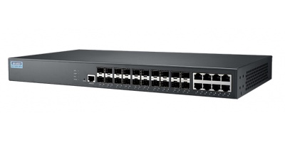 EKI-7428G-20FA: Switch công nghiệp 20GE SFP+8G Managed Ethernet Switch, 19" Rackmount, 100~240VAC.