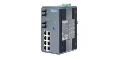 EKI-7529MI:   8GE+2G ST Multi-mode Unmanaged Ethernet Switch, -40~75℃