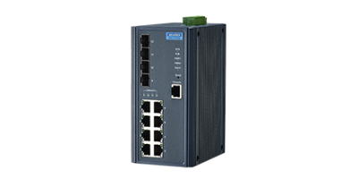 EKI-7712G-4F: Switch công nghiệp 8GE+4G SFP Managed Ethernet.