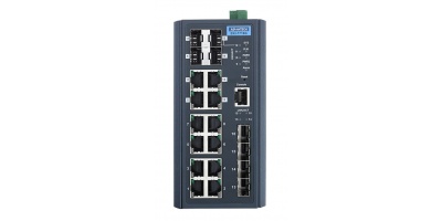 EKI-7716G-4F4CI: Switch công nghiệp 8GE+4SFP+4G Combo port Managed Redundant.