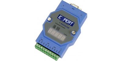 EX9521D: Embedded Controller with ROM-DOS, 1*RS232, 1*RS485, 512 k flash, 256 k SRAM, addressable, 7 segment LED