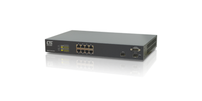 GSW-3208MP:    8x GbE, RJ45+ 2 Dual Rate SFP L2 Managed PoE Switch