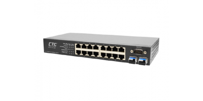 GSW-3216M1:   16x GbE, RJ45 + 2x GbE, SFP L2+ Managed Switch