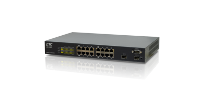 GSW-3216MP:    16x GbE, RJ45+ 2 Dual Rate SFP L2 Managed PoE Switch