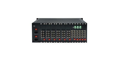 HDV-R18: 18 slot 4U Chassis with dual power supply