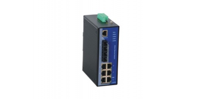 HXEN-6208: Switch công nghiệp 8 cổng Din-rail