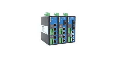 IES615-2D(RS-232): Switch công nghiệp hỗ trợ 5 cổng Ethernet tốc độ  10/100Base-T(X) và 2 cổng RS232