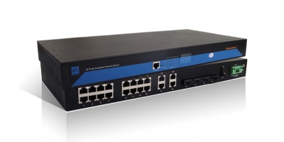 IES1024-4F(MSC2KM):  Switch công nghiệp 20 cổng Ethernet + 4 cổng quang Multi-mode, SC, 2Km