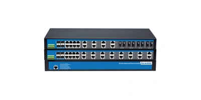 IES1028:  Switch công nghiệp 28 cổng 100M/Gigabit Layer 2 Unmanaged Ethernet.