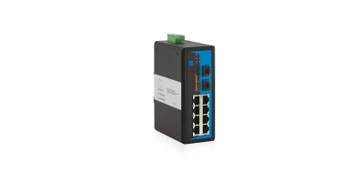 IES2010-2GS: Switch công nghiệp 8 cổng Ethernet 10/100M + 2 cổng Quang Gigabit (khe SFP)