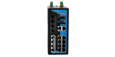 IES3020-4GS-2F-P(12/48VDC): Switch công nghiệp 14 cổng Ethernet + 2 Cổng Quang 10/100Mbps + 4 Cổng Quang SFP 10/100/1000Mbps