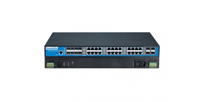 IES5028G-8GC-4GS:  Switch công nghiệp hỗ trợ 16 cổng Ethernet tốc độ  10/100/1000Base-T(X),4 cổng SFP tốc độ 1000Base-SFP và 8 cổng Combo tốc độ 10/100/1000Base-T(X) or 1000Base-SFP