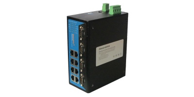 IES618-4D(RS-232): Switch Công Nghiệp 8 Cổng Ethernet + 4 Cổng RS232