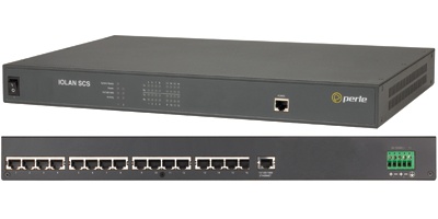 IOLAN SCS16C DC: Bộ chuyển đổi tín hiệu 16 cổng RS232 sang Ethernet, nguồn DC.