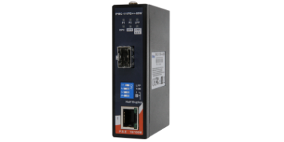 IPMC-111PB++-60W:  Industrial mini type Ethernet to fiber High power PoE++ media converter