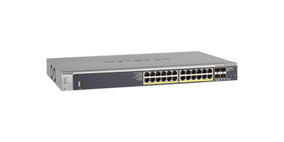 M4100-24G-POE+: 24 cổng Gigabit PoE+ 802.3at, Layer 2+ software package