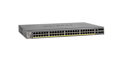 M4100-50G-POE+: 48 cổng Gigabit PoE+ 802.3at, Layer 2+ software package