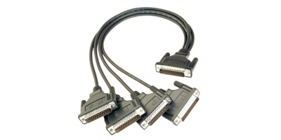 CBL-M44M25x4-50: DB44 male to 4 DB25 male serial cable, 50 cm