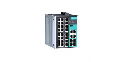 EDS-528E: Switch công nghiệp 28 cổng Ethernet hỗ trợ 24 cổng tốc độ 10/100BaseT(X)(RJ45 connector) và 4 cổng tốc độ 10/100/1000BaseT(X)