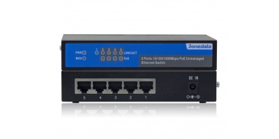 PS1005G-1GT-4POE: Switch công nghiệp 5 cổng Full Gigabit Layer 2 Unmanaged PoE.