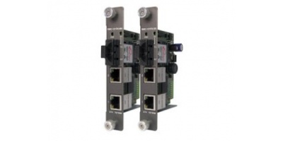 RMC-121FB-MM-SC:  Industrial Rack mount card type Ethernet to fiber media converter