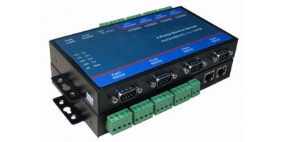 MWIS04: 4-Port RS-232/485/422 to Ethernet Industrial Serial Server