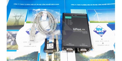 UPort 1250: USB to 2-port RS-232/422/485 serial hub