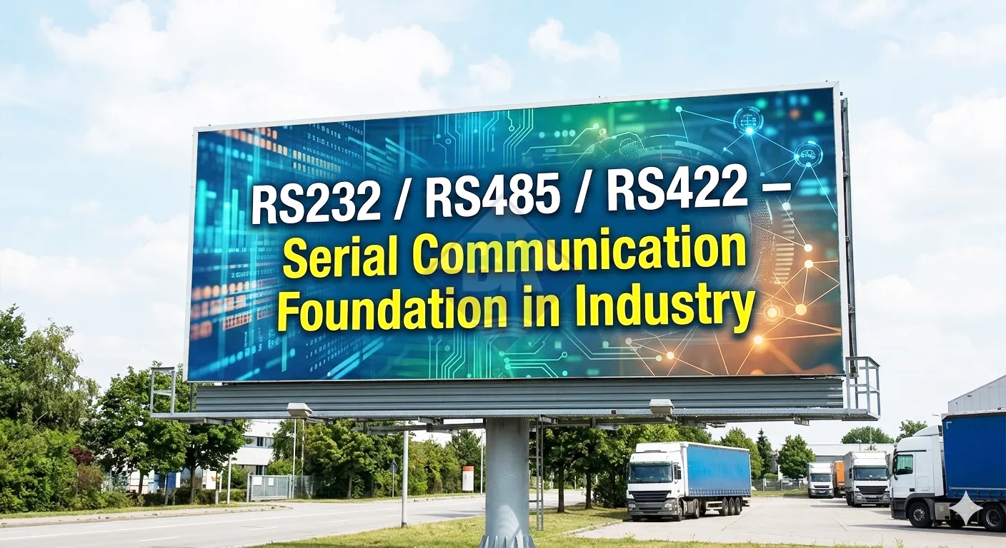 Sơ đồ truyền thông serial RS232 RS485 RS422 trong công nghiệp