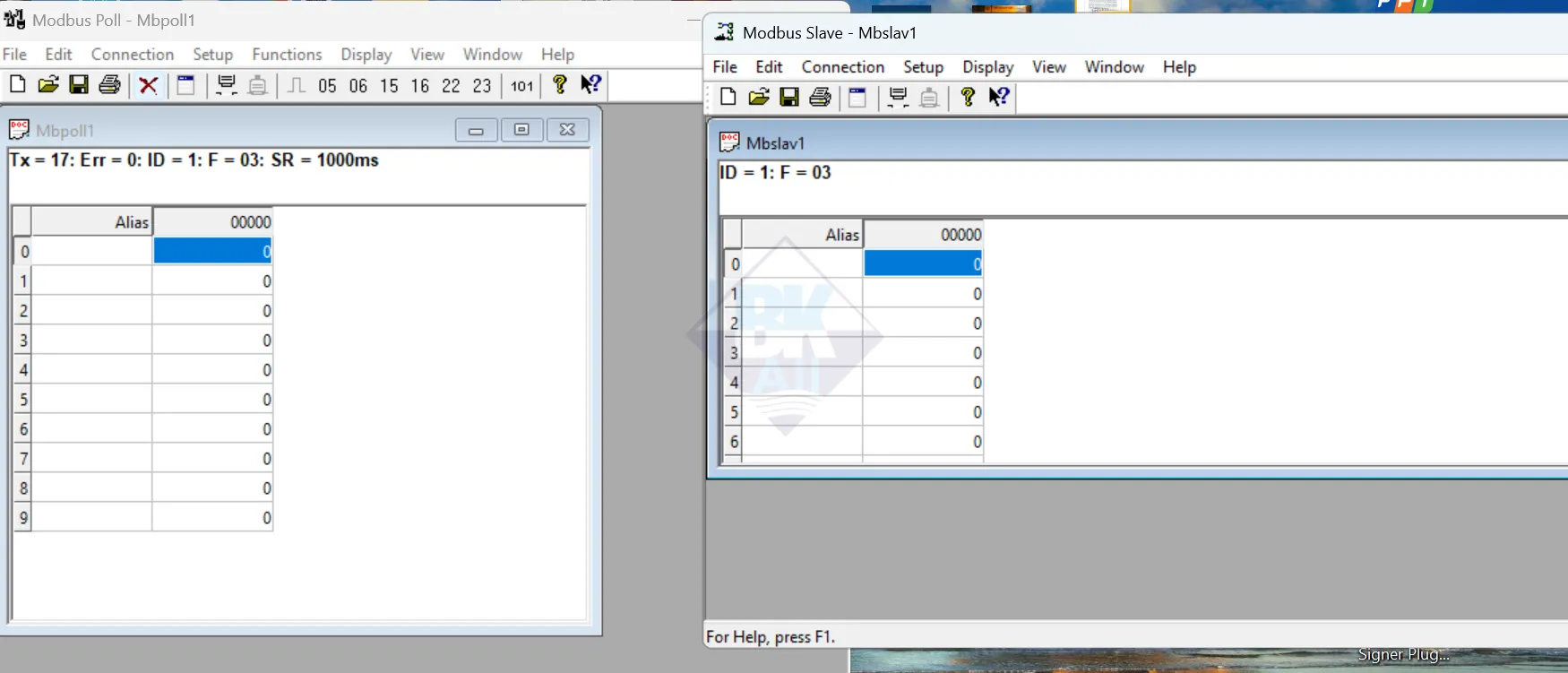 Kết quả giao tiếp Modbus RTU và Modbus TCP qua gateway