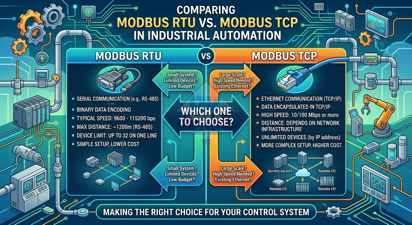 modbus rtu va modbus tcp la gi so sanh