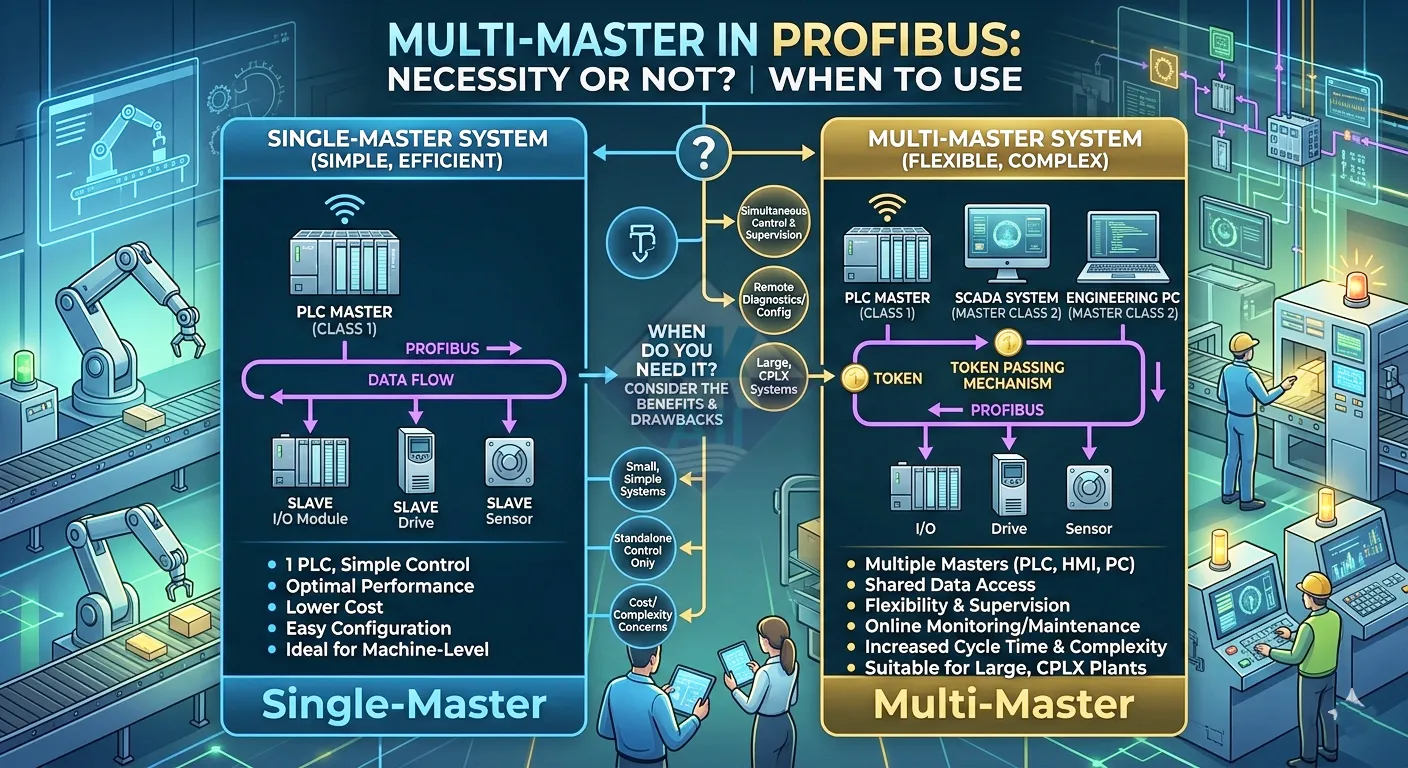 multi master profibus co can thiet khong khi nao su dung